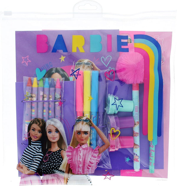 Barbie Bumper Stationery Set - School Supplies & Accessories for Girls