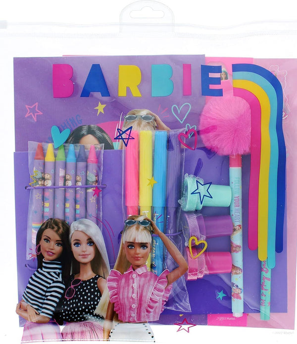 Barbie Bumper Stationery Set - School Supplies & Accessories for Girls