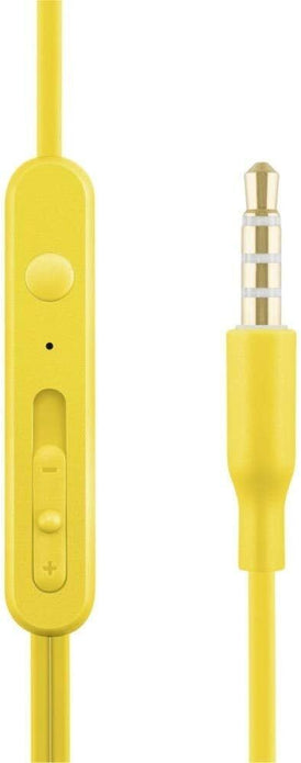 ACME HE21Y IN Ear Headphones With Microphone Yellow - in-line volume control