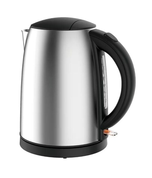 Tesco Stainless Steel Kettle JK22, 1.7L, Rapid Boil, Durable, Stylish Design