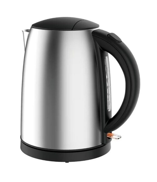 Tesco Stainless Steel Kettle JK22, 1.7L, Rapid Boil, Durable, Stylish Design