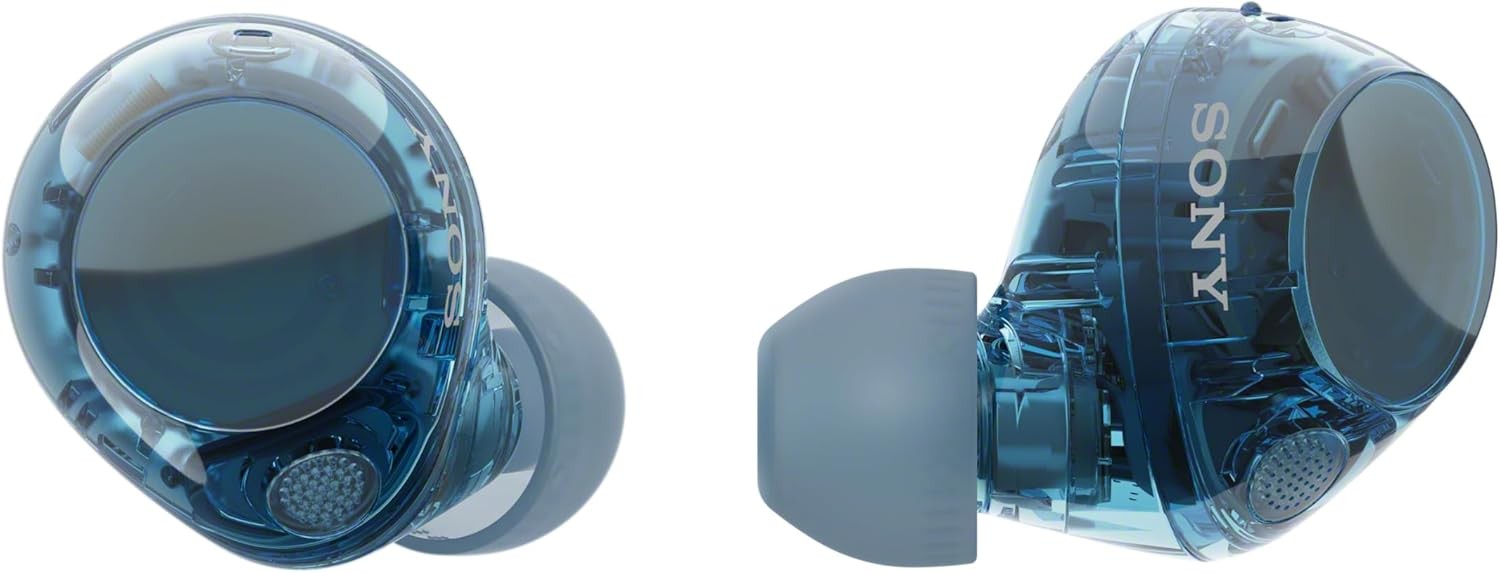 SONY WF-C710N Wireless Bluetooth Noise-Cancelling Earbuds, Glass Blue