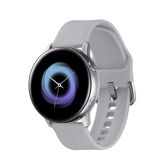 Samsung Galaxy Watch Active (Bluetooth, 40 mm) Silver Case + White Strap