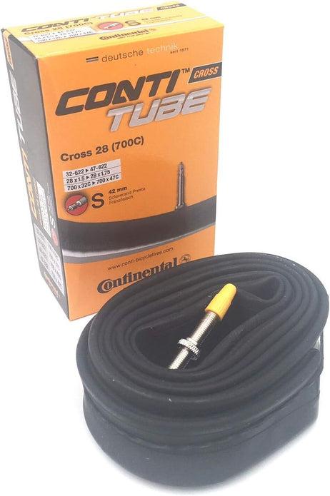 3 Pack Continental Cross 28 700 x 32-42c Bike Inner Tubes - Presta 42mm Valve