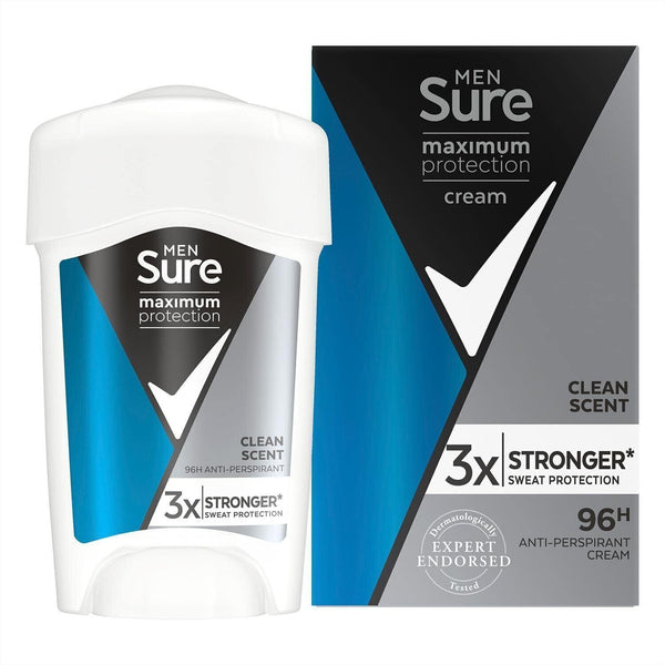 3 PACK Sure Men Max Protection 48h Anti-Perspirant Deo 45ml