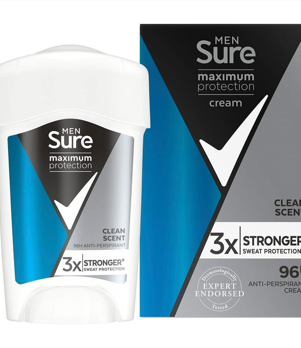 3 PACK Sure Men Max Protection 48h Anti-Perspirant Deo 45ml