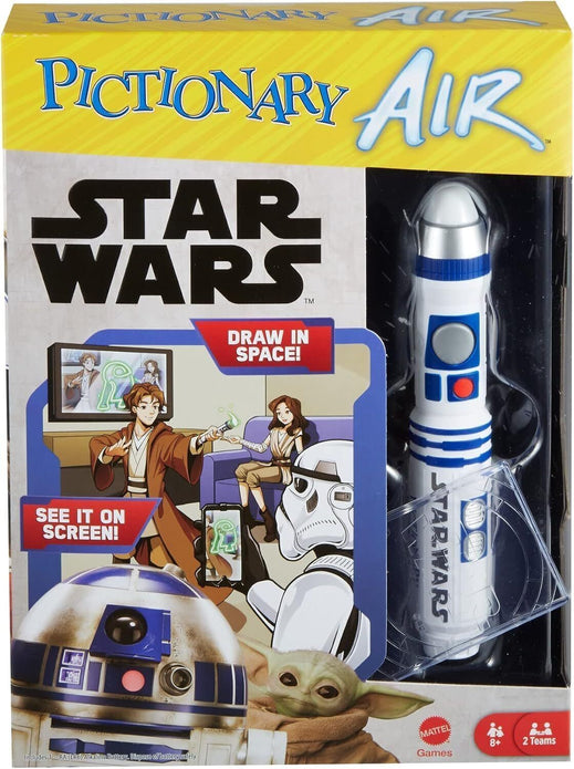 Mattel Pictionary Air Star Wars Drawing Game R2-D2 Clues HHM48