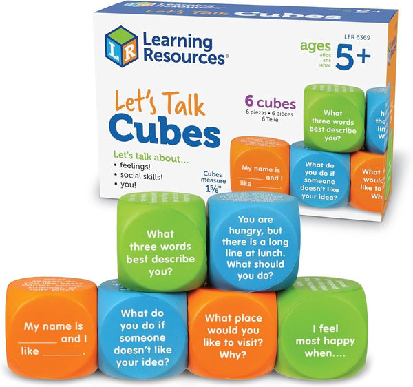 Learning Resources Let's Talk! Cubes - Fun Educational Toy for Kids