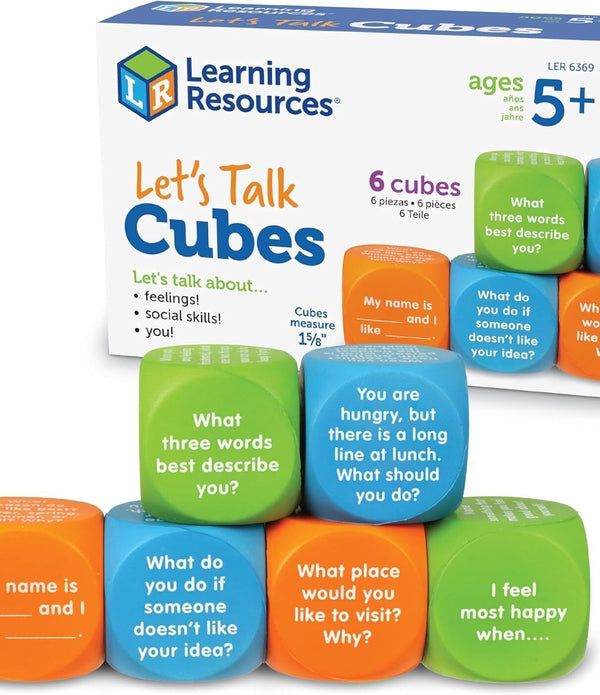 Learning Resources Let's Talk! Cubes - Fun Educational Toy for Kids