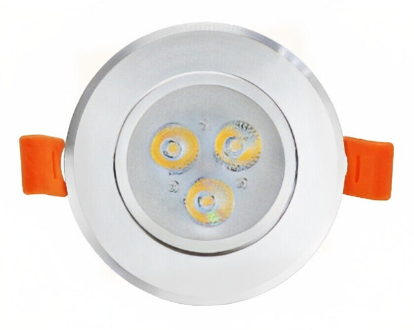 3W LED Ceiling Light - Non Dimmable - 60mm Hole Size - 2700/3500K Colour Temp.