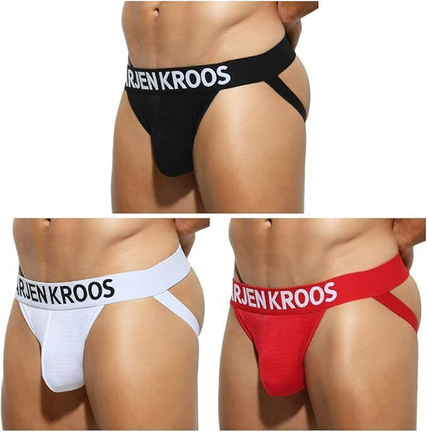 Arjen Kroos Men's Jockstrap Sexy Mesh Jock Strap Athletic Underwear - NEW