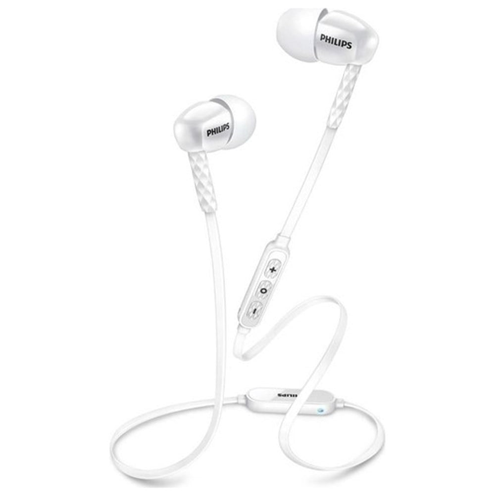 Philip'S Wireless Bluetooth Rechargeable In Ear Headphones & Mic White (Shb5850)