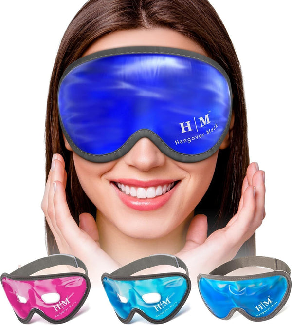 MyHalos Cooling Eye Mask - Our Reversible Ice Eye Mask Soothes Puffy Eyes