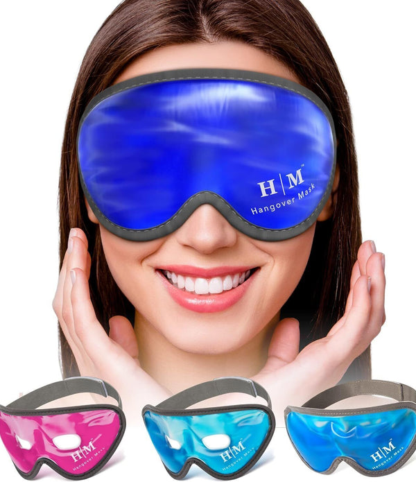 MyHalos Cooling Eye Mask - Our Reversible Ice Eye Mask Soothes Puffy Eyes