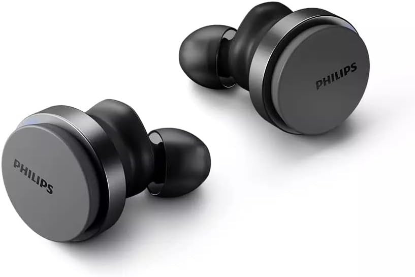 Philip's TAT8506BK/00 Wireless Bluetooth Noise-Cancelling Earbuds - Black
