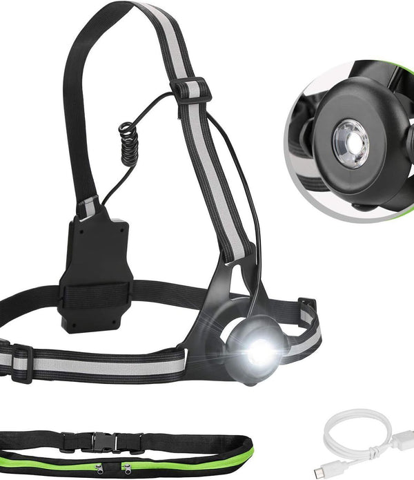 Rechargeable Waterproof Running Light 500LM Sports Light with 3 Modes