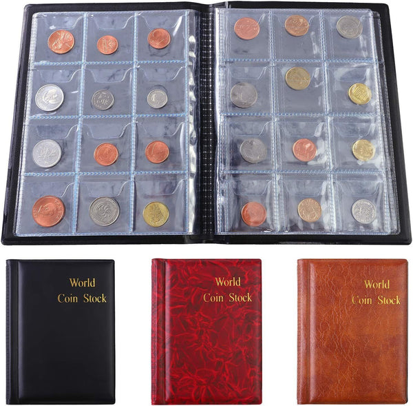 3 Packs Coin Collection Album 360 Pockets Coin Holder Coin Storage