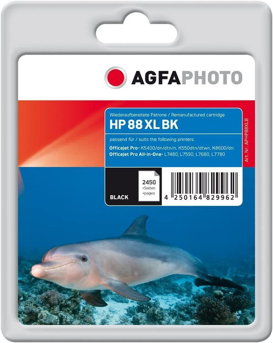 AgfaPhoto HP No. 88 XL C9396AE Ink Catridge for HP Officejet pro K550 - Black