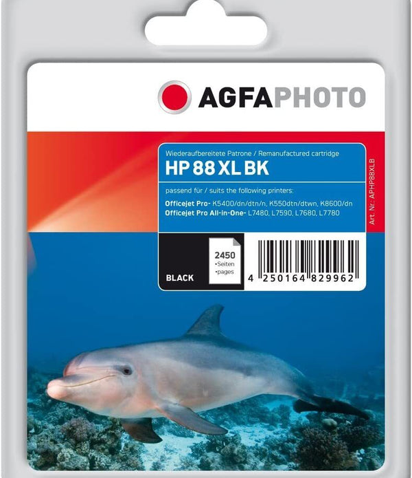 AgfaPhoto HP No. 88 XL C9396AE Ink Catridge for HP Officejet pro K550 - Black