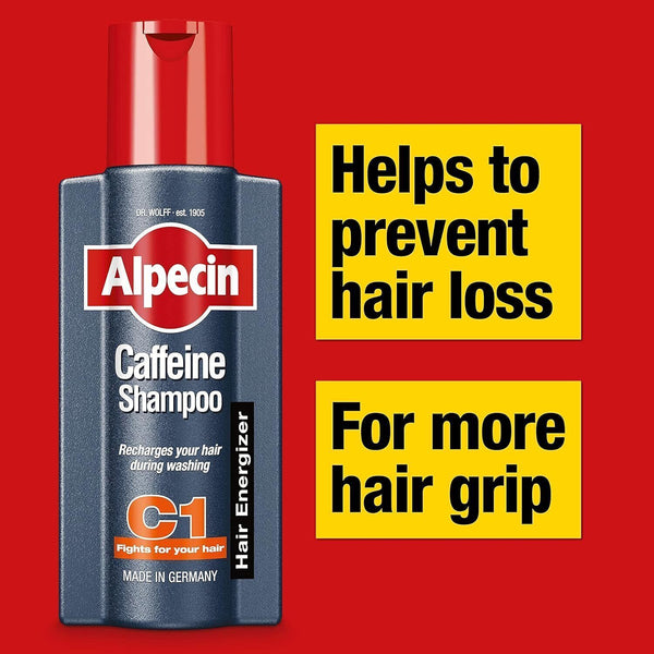 Alpecin Caffeine Shampoo Pack of 2 Hair Loss Prevention