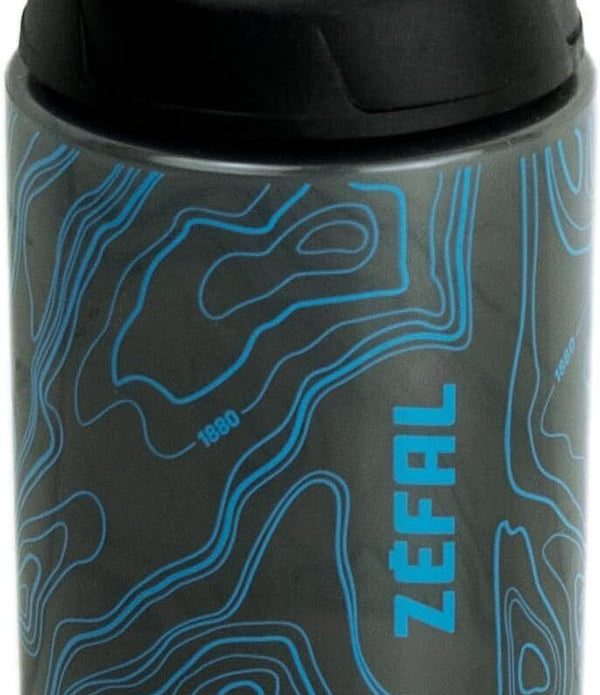 Zefal Sense Pro 50 Bottle - Black-Cyan Lightweight Sports Bottle