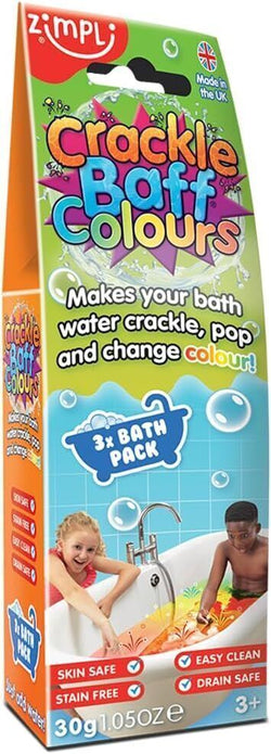 Zimpli Kids Crackle Baff Colours - 3 Pack, Fun Bath Toy for Kids