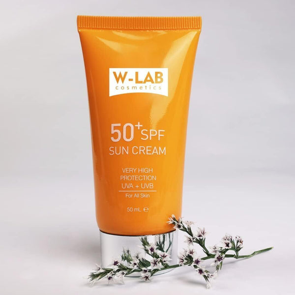 50+ SPF Sunscreen Face Cream - UVA + UVB Protection, Hyaluronic Acid, Collagen