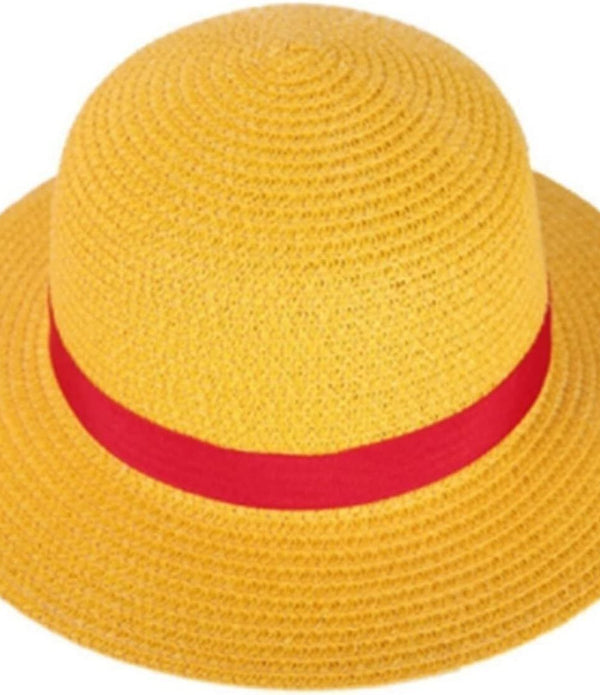 Women’s Yellow Straw Sun Hat – Summer Role Play, Sun Protection Hat