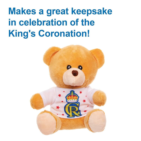 Baker Ross Kings Coronation Teddy Bear, Commemorative Soft Toy Keepsake