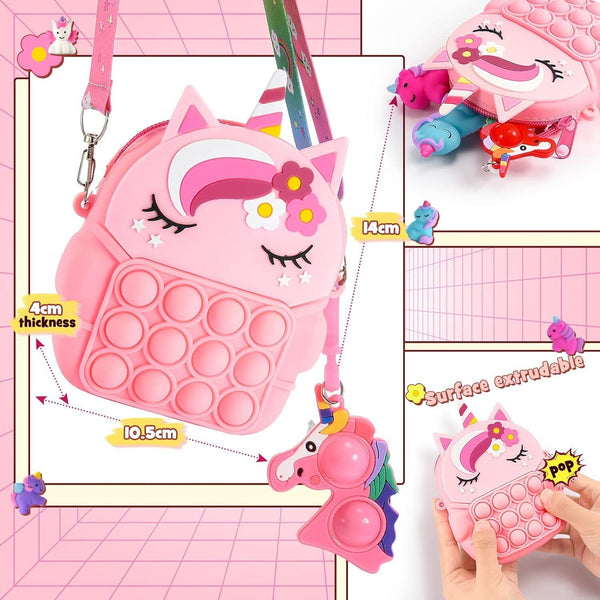 Unicorn Fidget Toys Set 15pcs - Fun Stress Reliever for All Ages