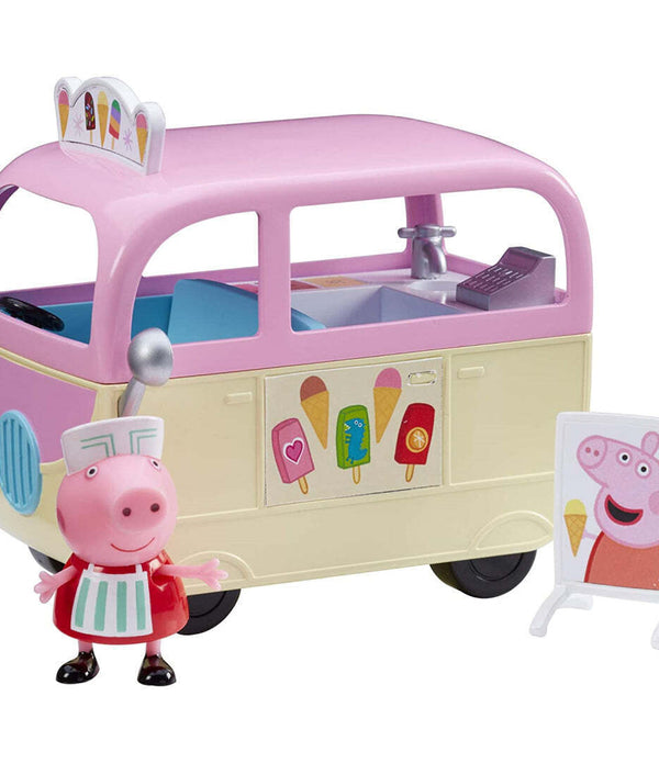 Pep pa Pig - Pep pa's Ice Cream Van - Push Along Vehicle - New