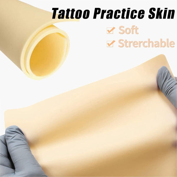 Tattoo Practice Skin Set, 12PCS Silicone Pads for Beginners, Microblading Practi