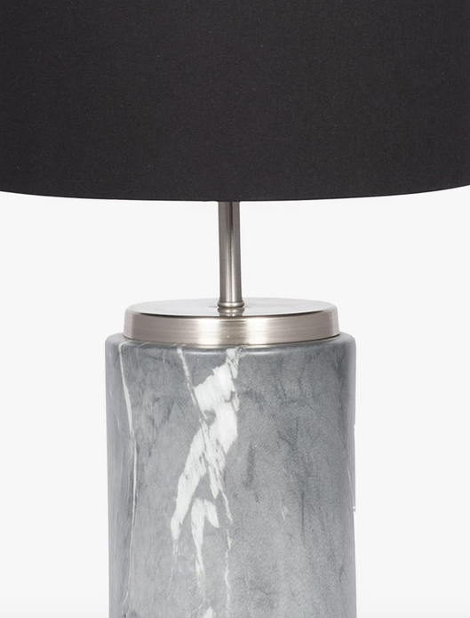 Pacific Lifestyle Mable Effect Table Lamp, Grey, Dimensions: H49xDia.28cm 1.8kg