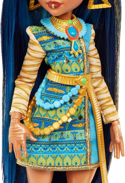 Monster High Cleo De Nile - with Accessories and Pet Dog - Posable Fashion Doll