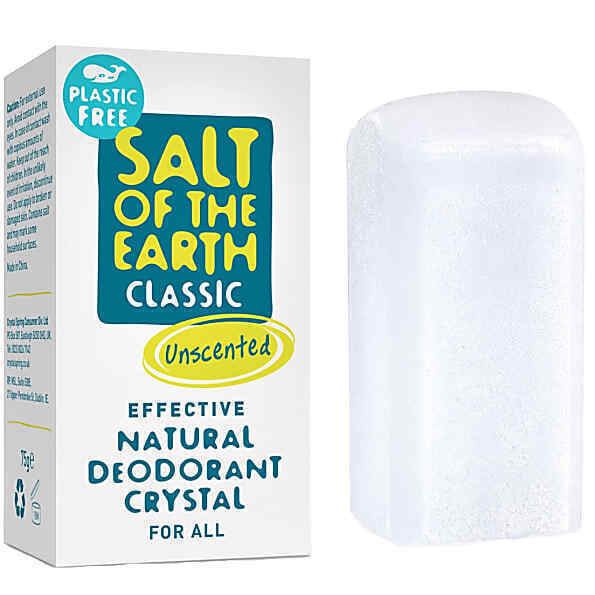 2 PACK Salt Of the Earth Plastic Free Deodorant Crystal 75g x2