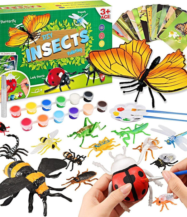 Tragik Paint Your Own Toy Bugs Ages 2-10 Easter & Educational Craft Kit