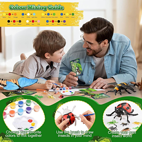 Tragik Paint Your Own Toy Bugs Ages 2-10 Easter & Educational Craft Kit