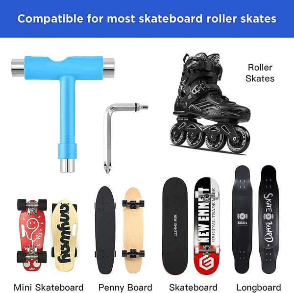 FYANER Skate Tool Kit with 10pcs Bearings for Skateboard & Roller Skates