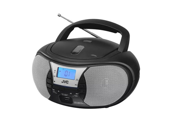 JVC RD-D222B FM Boombox Radio - Black & Silver - NO CD FUNCTION