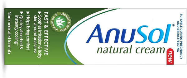 2 PACK AnuSol Natural Cream Piles Treatment 30g Exp 02/26