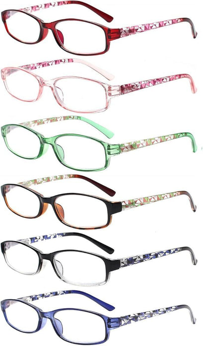 Kerecsen 6-Pack Blue Light Blocking Reading Glasses - Spring Hinge