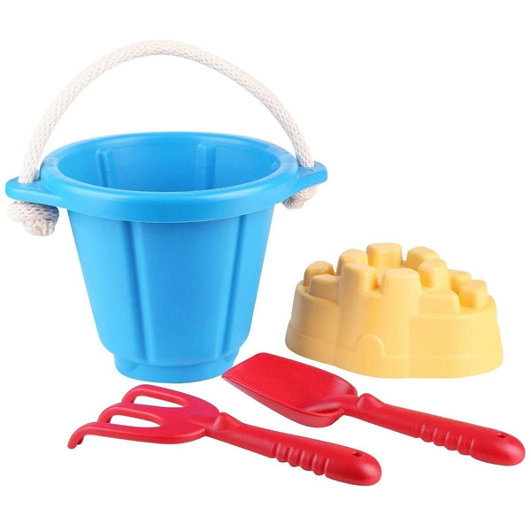 4pcs/set Kids Beach Sand Play Toys Bucket Shovel Pretend- Random Colours DMG BOX