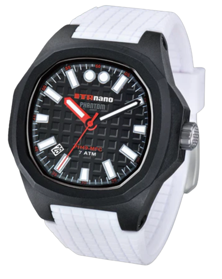 PHANTOM Mineral Fibre 49 Watch– Analogue PH4901 PHP3 Black and White