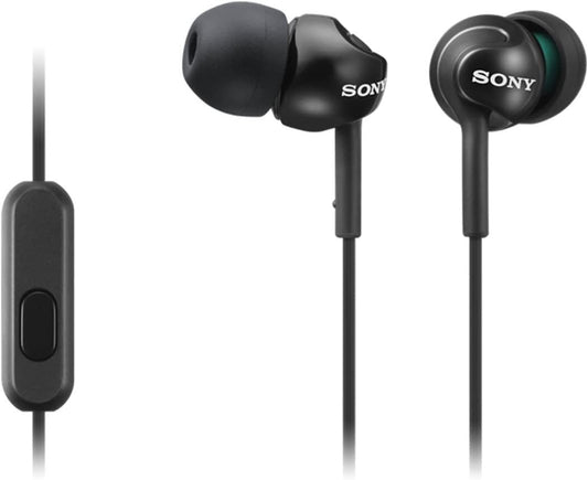 Sony Mdr-Ex110Apb Deep Bass Headphones With Smartphone Control - Black
