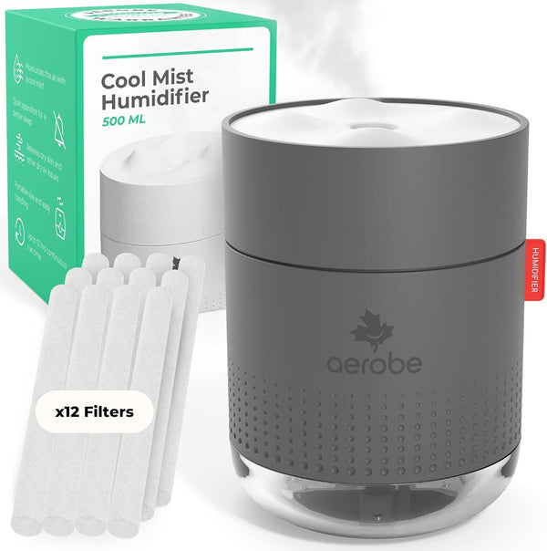 Aerobe Air Humidifier  – Cool Mist Mini Soothing Warm Night Light - NEW