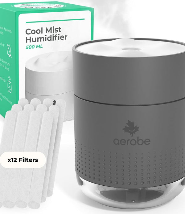 Aerobe Air Humidifier  – Cool Mist Mini Soothing Warm Night Light - NEW