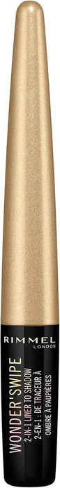 Rimmel Wonder Swipe 2-in-1 Glitter Eyeliner to Eyeshadow, Ballin', 1.7ml, 2 Pack