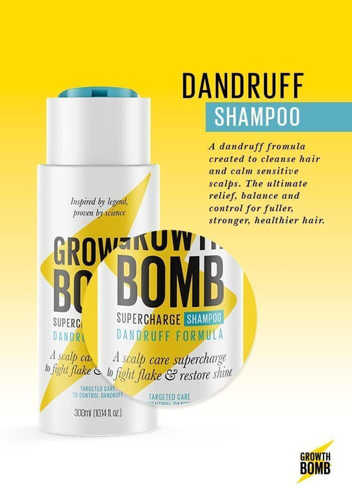 Growth Bomb Dandruff Shampoo 300ml for Hair Care