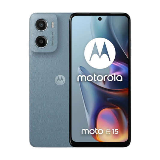 Motorola Moto E15 Misty Blue 6.67" 64GB 4G - Unlocked & SIM Free Smartphone