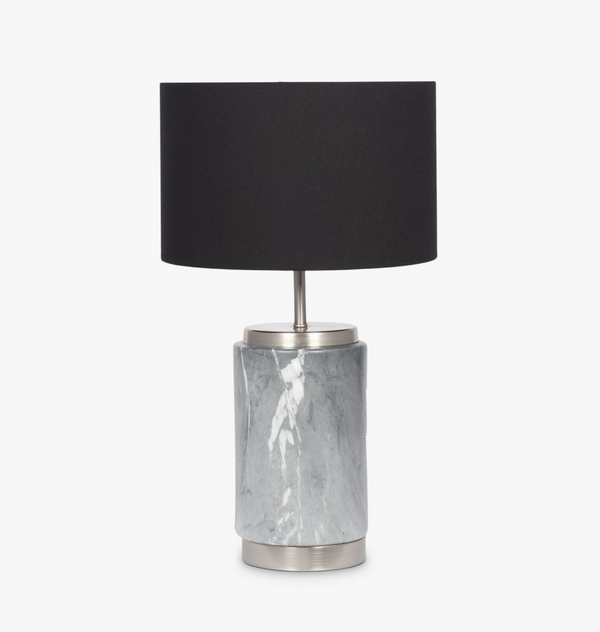 Pacific Lifestyle Mable Effect Table Lamp, Grey, Dimensions: H49xDia.28cm 1.8kg